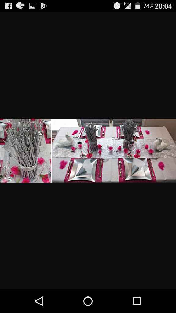 Mariage fuchsia gris blanc - 5