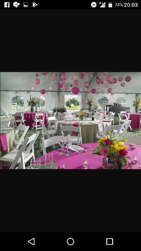 Mariage fuchsia gris blanc - 6