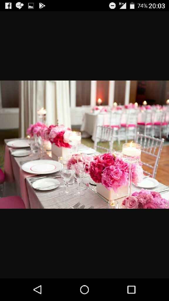 Mariage fuchsia gris blanc - 9