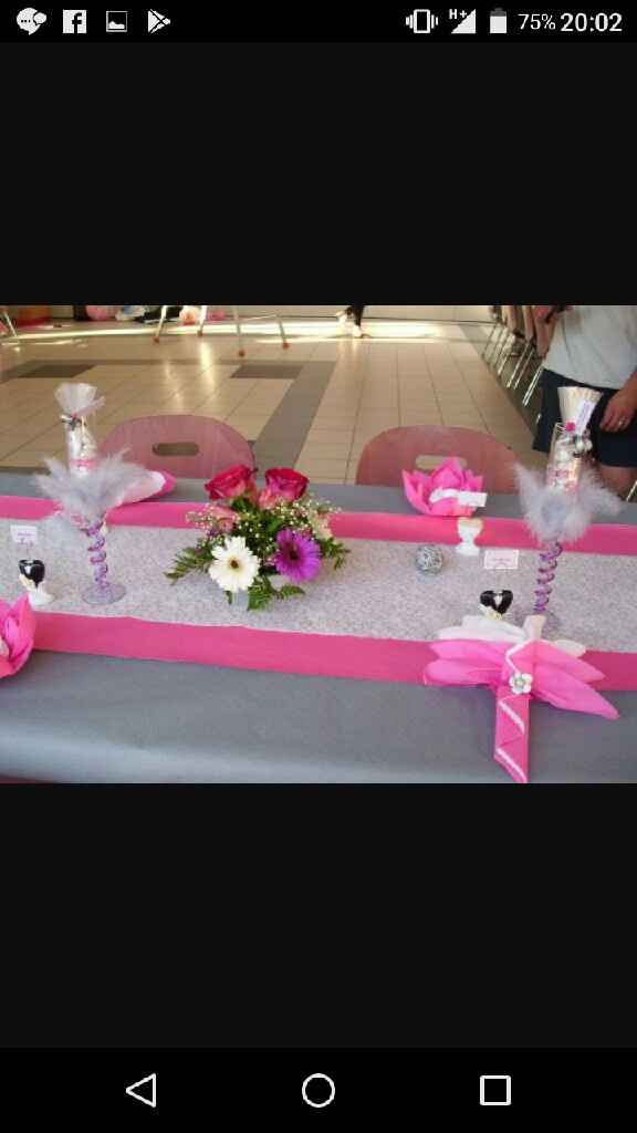 Mariage fuchsia gris blanc - 10
