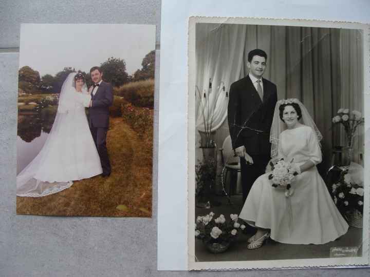 photos maman, et mon grand père.mes parents.