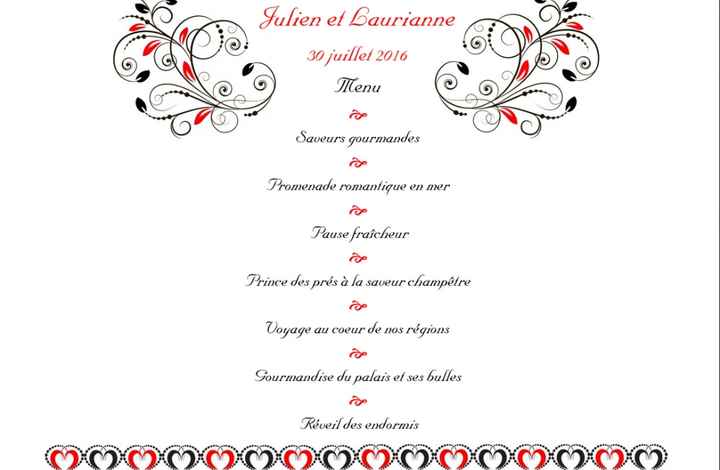 maquette menu
