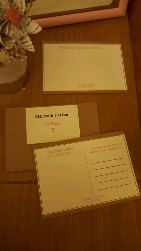 Plan de table et livre d'or diy vintage chic - 2