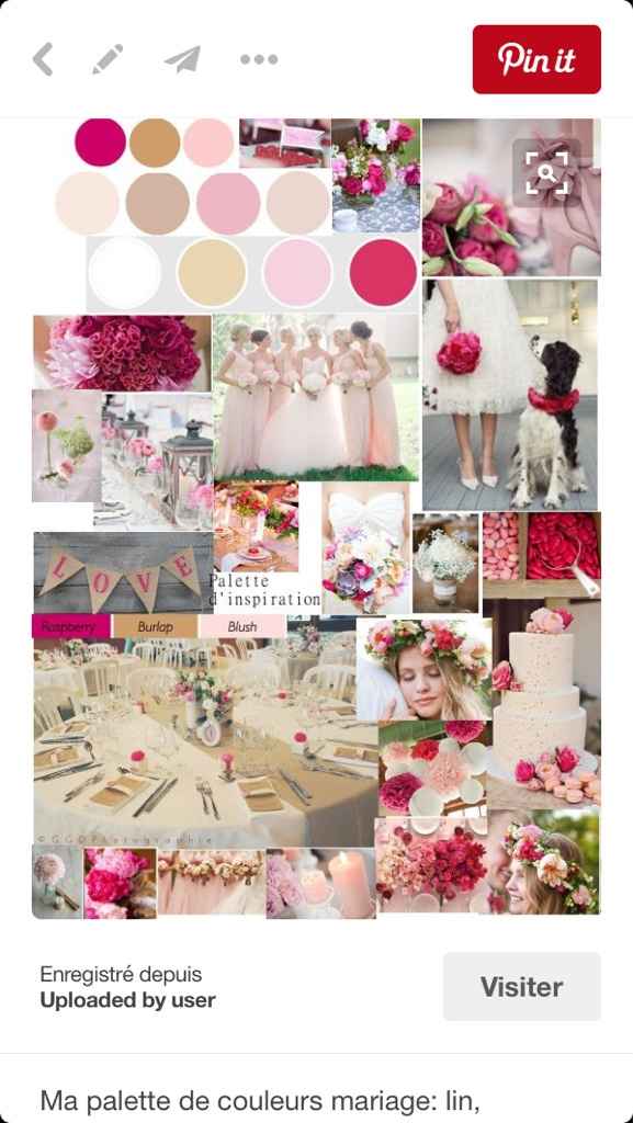 Couleur framboise et beige - 1