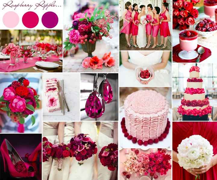 Couleur framboise et beige - 2