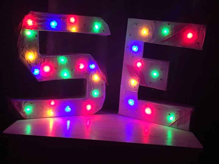 Notre 1er diy : les lettres lumineuses - 2