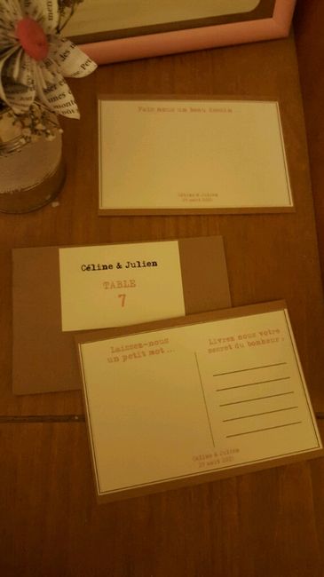 Plan de table et livre d'or diy vintage chic - 2