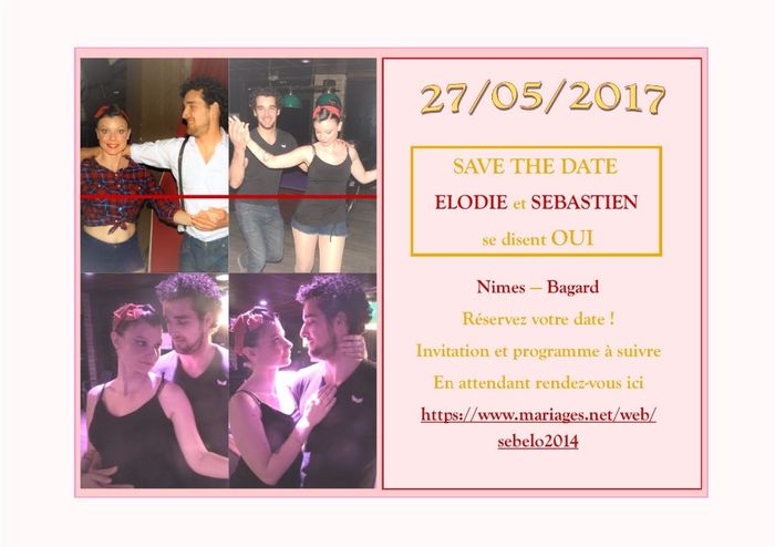 save the date 1ère réalisation