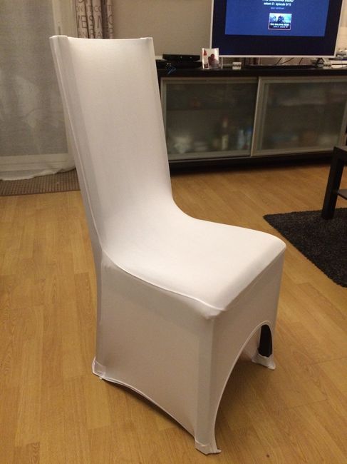 Housse sur chaise à dossier carré