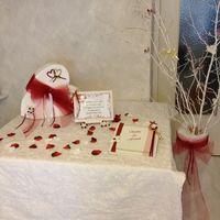 Livre d or, urne et arbre à dragees