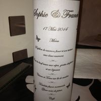 Photophore blanc et or