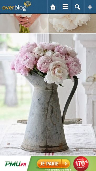 Déco de table rose et blanche - 1