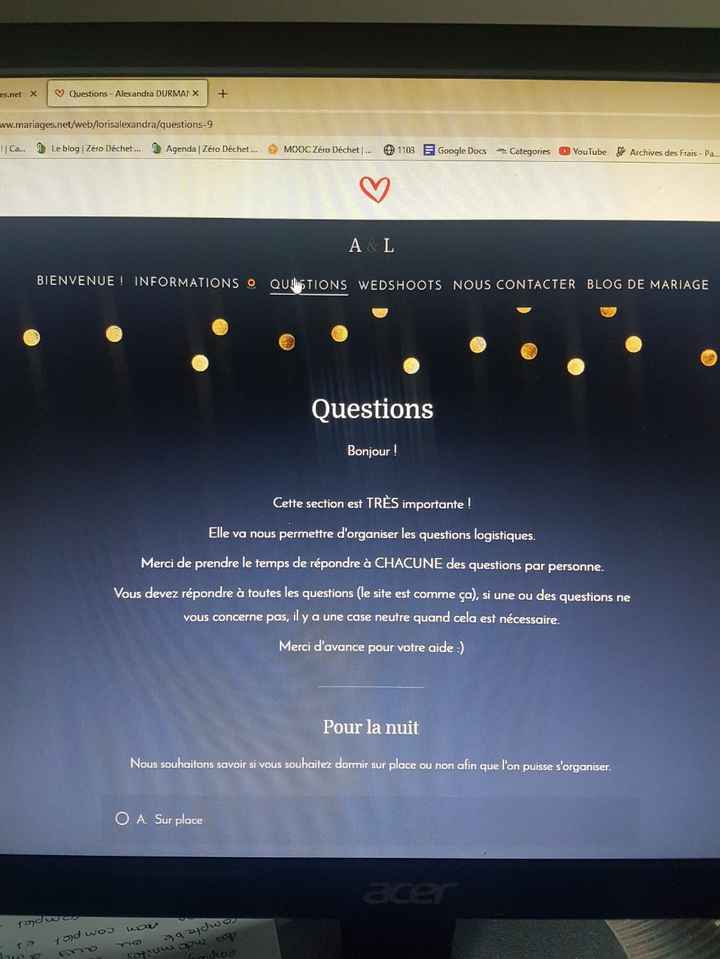 Site web mariage - 1