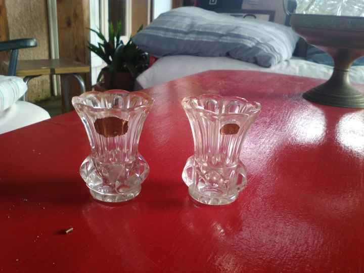 Bougeoir année 20 en cristal