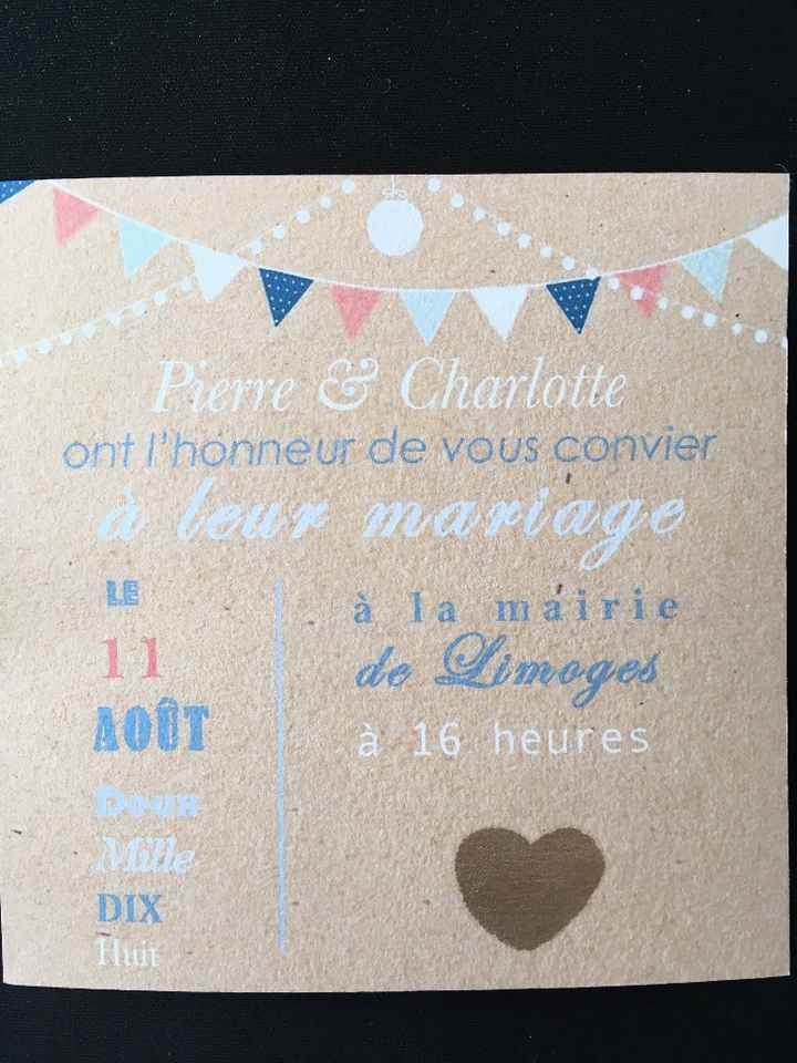 Le faire part fait maison par mon chéri