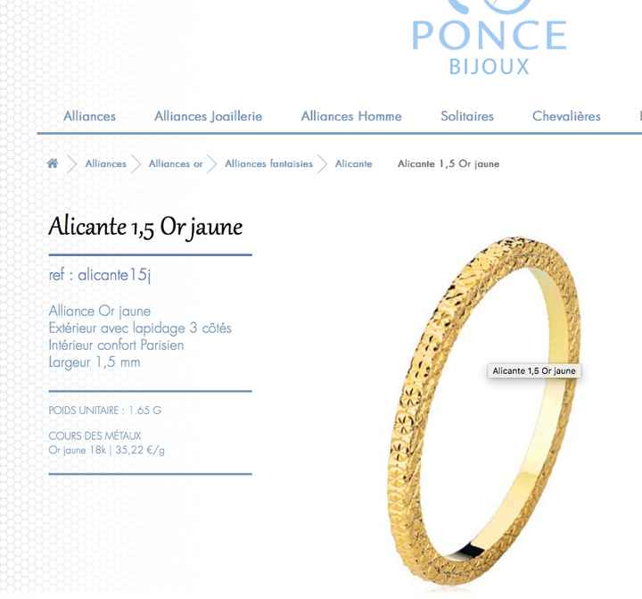 Très belle alliance de la maison Ponce, un coup de coeur
