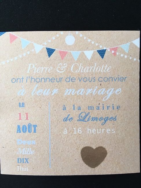 Le faire part fait maison par mon chéri