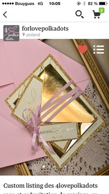 Faire part etsy woooow - 1