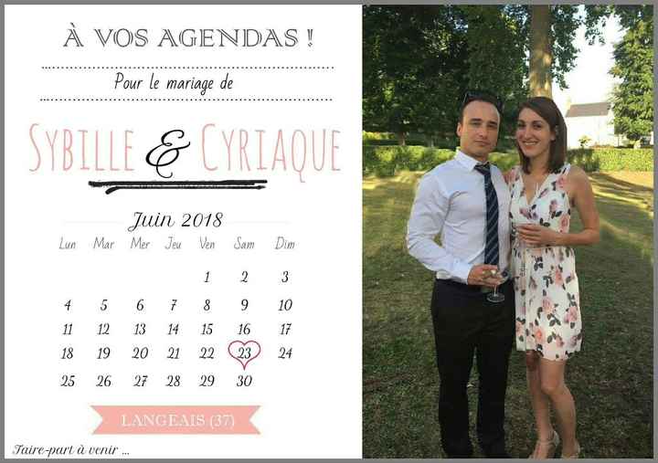 Notre save the date - 1