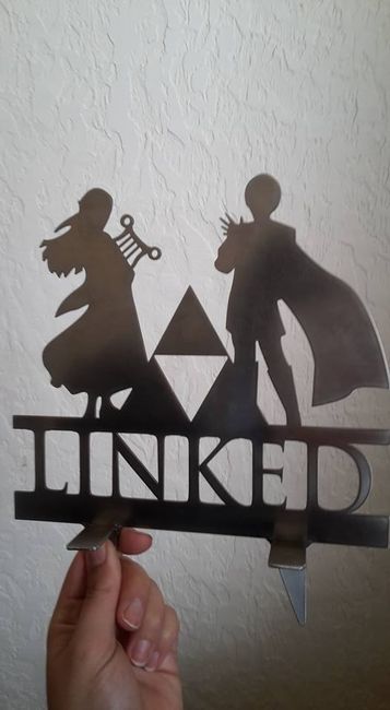 cake topper Zelda et Saitama