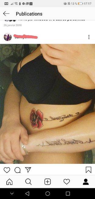 As-tu un tatouage en rapport avec ta moitié ? - 1