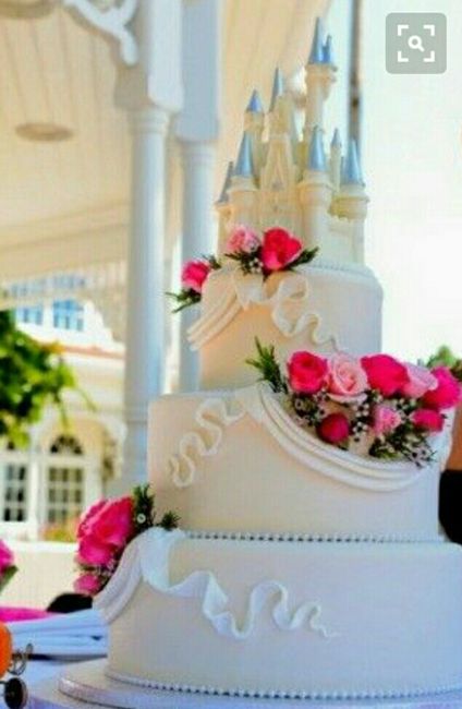 Gâteau de mariage thème disney - 1