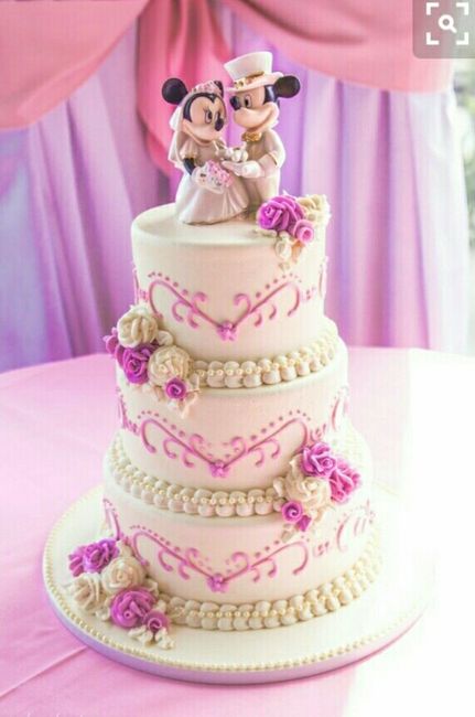 Gâteau de mariage thème disney - 2