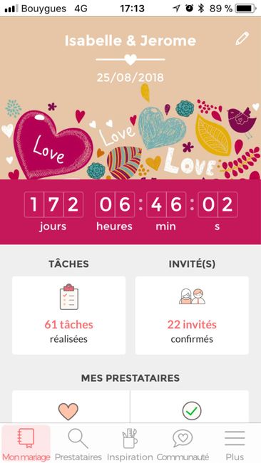 Où en sont vos compteurs Mariages.net ? - 1