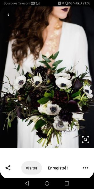 Bouquet de la Mariée - thème Blanc et Noir 13