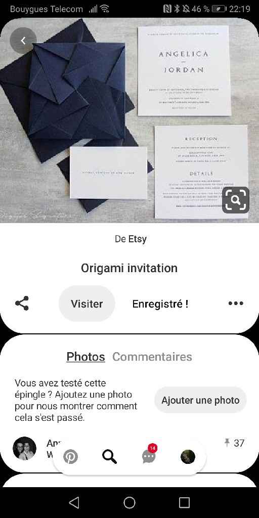 Aide pliage Faire-part - 2