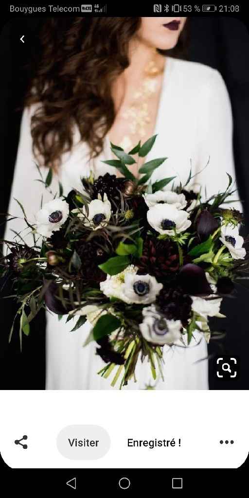 Bouquet de la Mariée - thème Blanc et Noir - 1