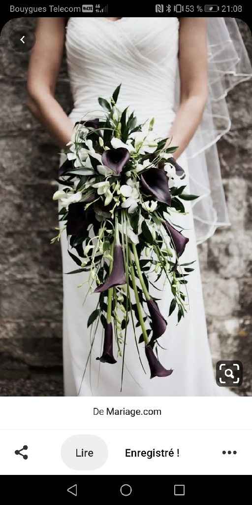 Bouquet de la Mariée - thème Blanc et Noir - 2