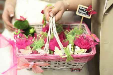 pochon dragée fleurs