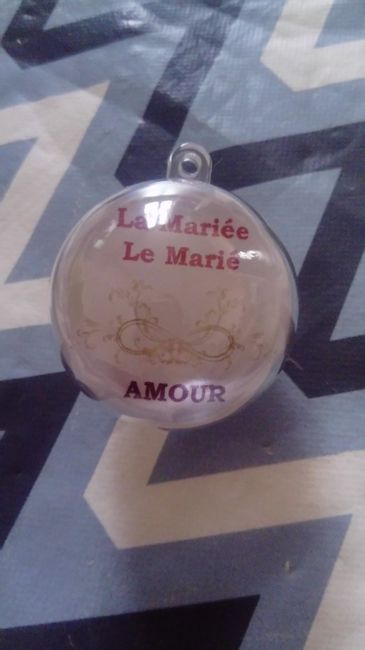 Boules plan de table face