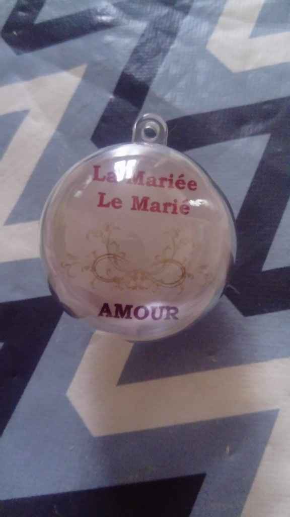 Boules plan de table face