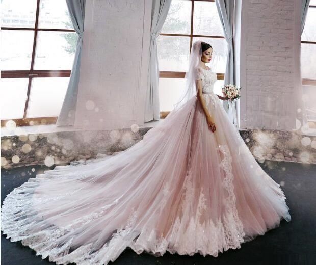 Robe de mariée rose 💕 1