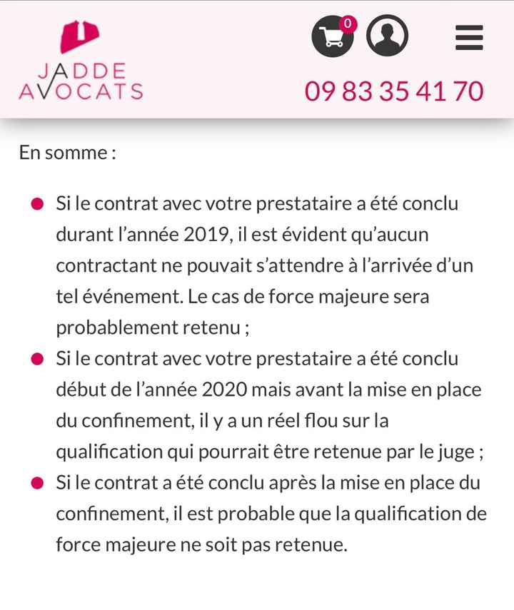Problème avec photographe suite au report du mariage - 1