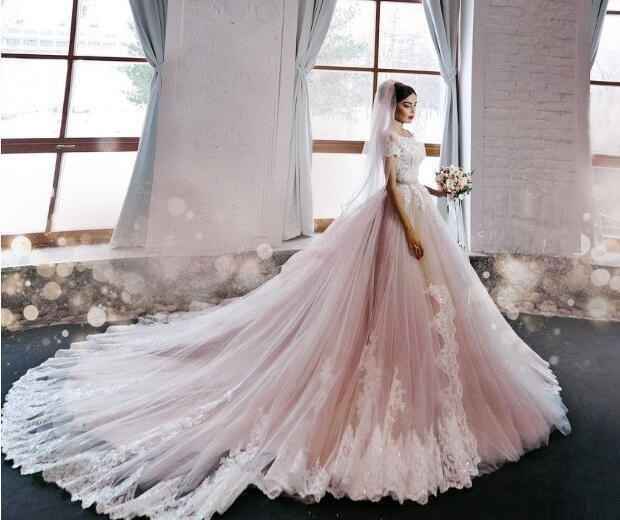 Robe de mariée rose 💕 - 1