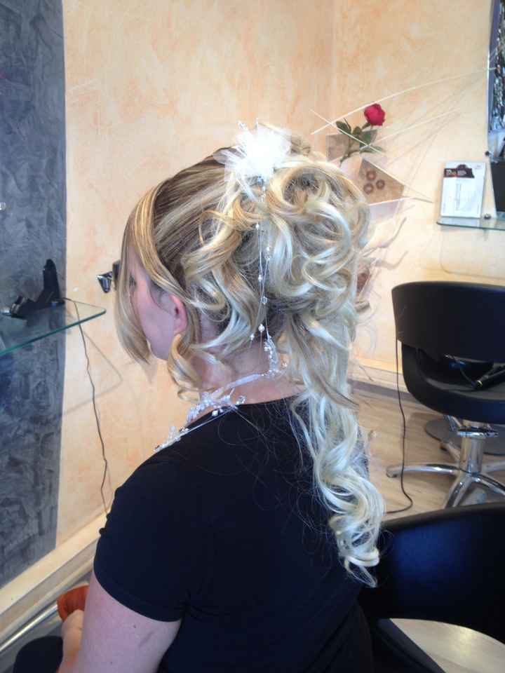 Dernier essai coiffure avant jour j 
