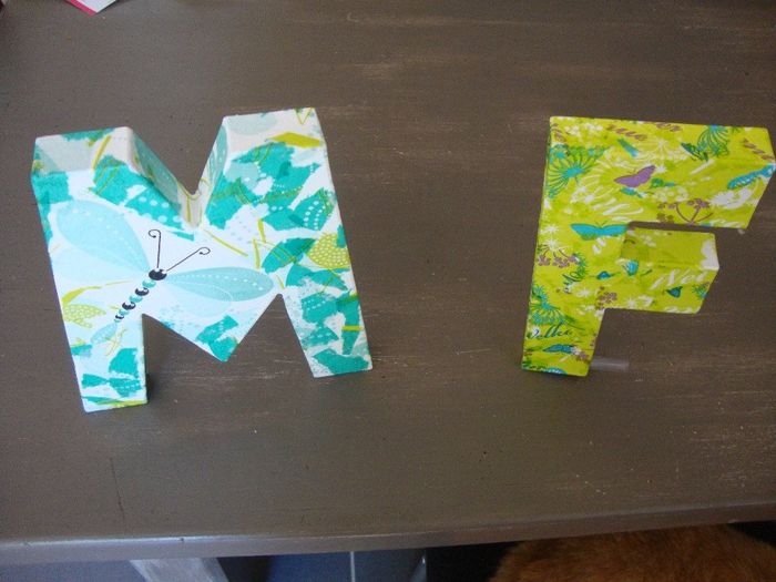 Lettres initiales de nos prénoms