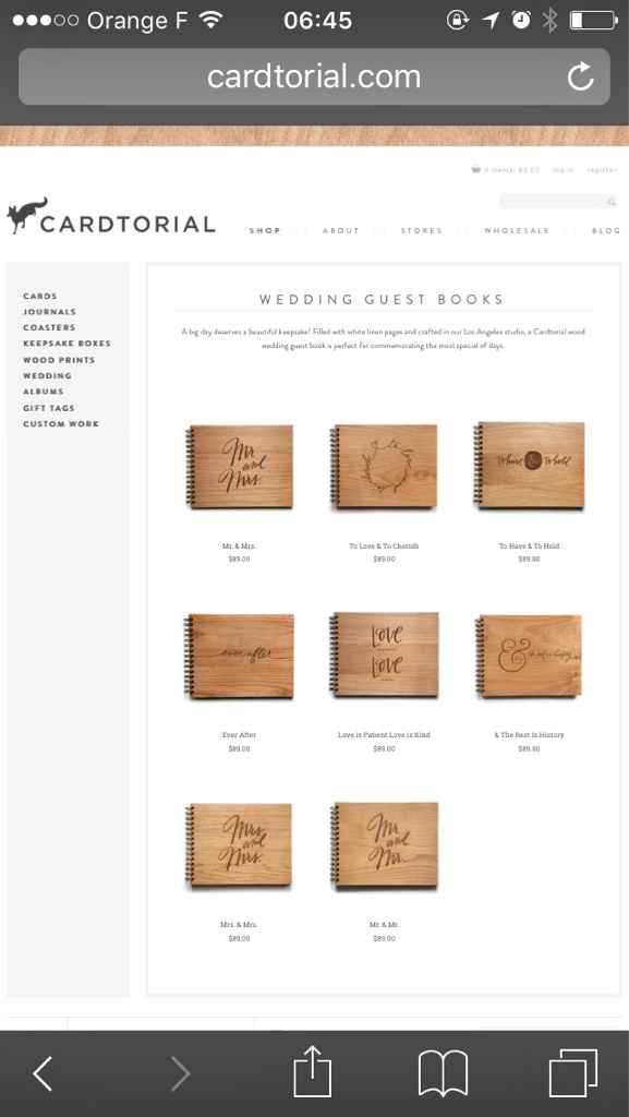 Livre d'or en bois, ou en trouver ? - 1