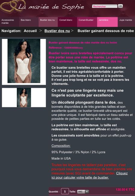 Bustier dos nu à céder - 5