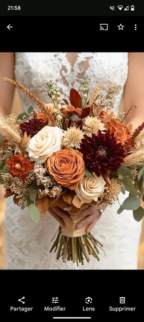 Plan de table thème autome - 2