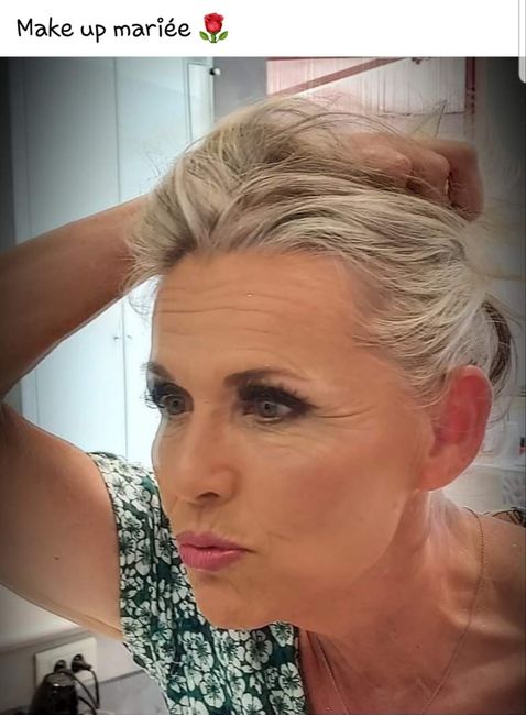 çA y est nous sommes mariés.. quelques photos.coiffure.maquillage.bouquet alliances - 6