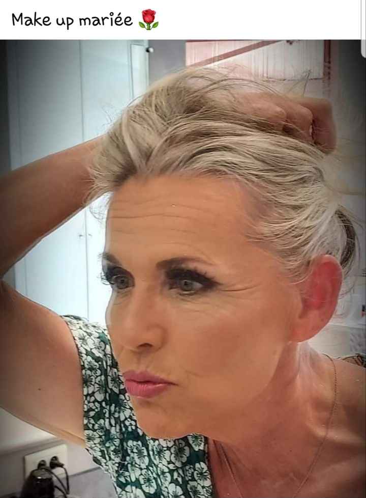 çA y est nous sommes mariés.. quelques photos.coiffure.maquillage.bouquet alliances - 6