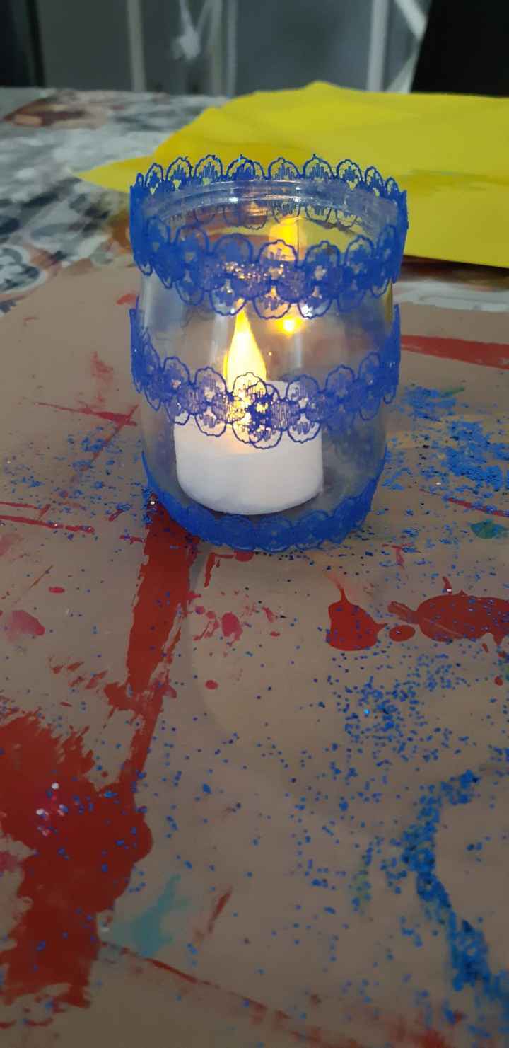 ruban dentelle bleu roi