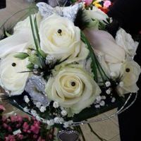 Essai du bouquet avec medaille de mon papa chéri 