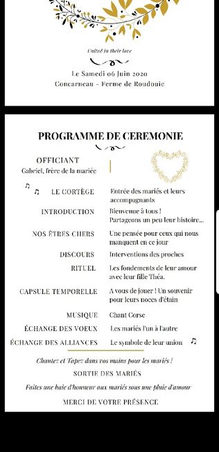 Déroulement cérémonie laïque 2