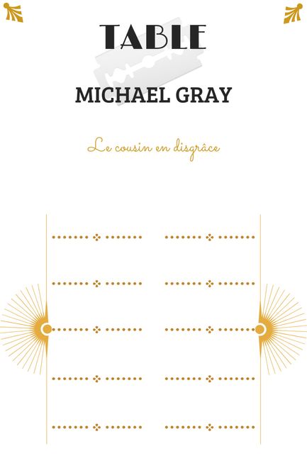 Plan de table / Papeterie 11