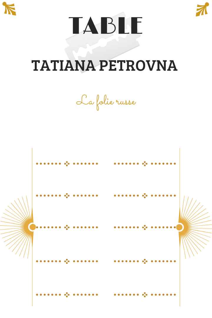 Plan de table / Papeterie - 5